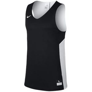 Nike W Nk Tank Reversible T-shirt, dames, TM Black/TM White/TM White, L