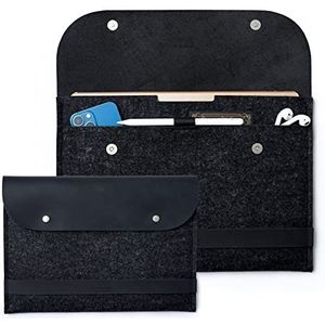 Citysheep""Carry More"" Hoesje voor MacBook Pro 16 2019, Donkergrijs, Zwart