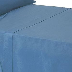 Klassiek laken van katoen/polyester, 135 cm, blauw LOLAhome