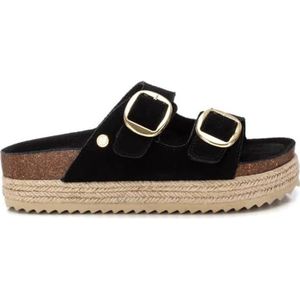 XTI 143635 damessandalen, zwart, maat 36, Zwart, 36 EU