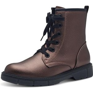 MARCO TOZZI Platte Veterlaarzen - Brons - Veganistisch Materiaal - Ritssluiting