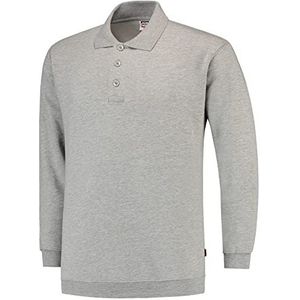 Tricorp 301005 casual polokraag en tailleband sweatshirt, 60% gekamd katoen/40% polyester, 280 g/m², grijs melange, maat 5XL