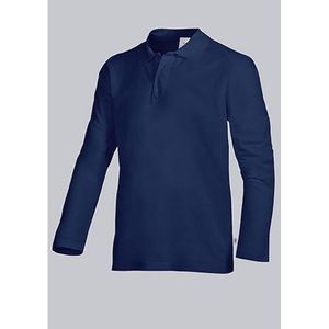 BP 1629-181 unisex shirt met lange mouwen van duurzaam gemengd weefsel koningsblauw, maat XL
