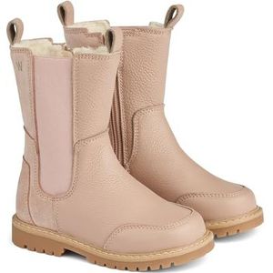 Wheat Unisex kinderschoenen hoge Chelsea-laarzen winterlaarzen Sonni Tex 60% leer, 40% suède ademend, waterdichte sneeuwschoen, 2031 Rose Dawn, 24 EU