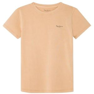Pepe Jeans Jacco T-shirt voor kinderen, bruin (kaki beige), 12 jaar