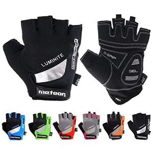 Fietshandschoenen Halve Vinger Handschoenen - Halve Vingers voor Dames en Heren en Jeugd - Sporthandschoenen Gel MTB Mountainbike Race - GX
