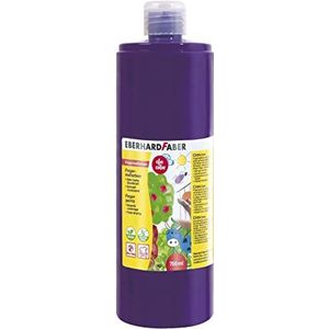 Eberhard Faber 578937 - EFA Color vingerverf in een flesje, kleur paars-violet, inhoud 750 ml, sneldrogend en afwasbaar, voor mengen en creatief schilderplezier