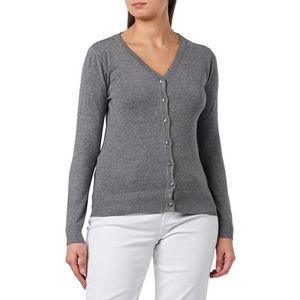 SANIKA Dames gebreide jas 15415526-SA01, grijs melange, M/L, grijs melange, M/L