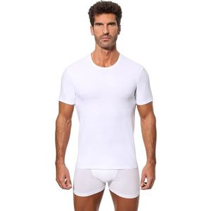 Abanderado Regular T-shirt voor heren met korte mouwen en ronde hals, Wit, M