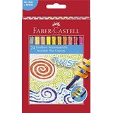 Faber-Castell 120004 - Waskrijtjes, draaibaar, kartonnen doos à 24 stuks