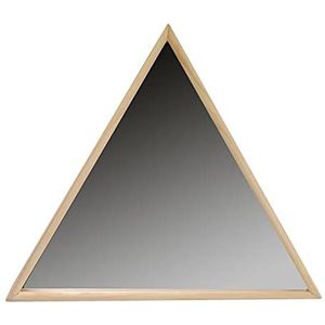 Vacchetti spiegel van hout, driehoekig, meerkleurig, middelgroot