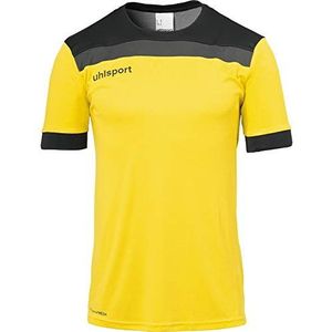 Uhlsport Offense 23 T-shirt met korte mouwen voor heren, limoengeel/zwart/antraciet, S