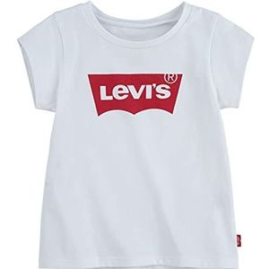 Levi's Lvg ss Batwing a line Tee Baby-meisje, rood/wit, 18 Maanden