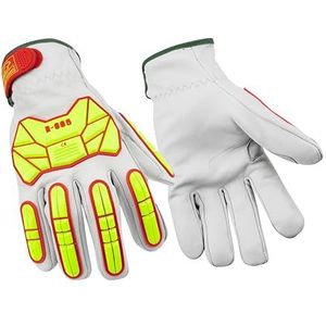 Ansell Ringers R665 Veiligheidswerkhandschoenen, Mechanische Bescherming, Maat 8 (M), Wit (5 Paar)