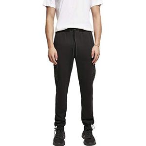 Urban Classics Heren joggingbroek met cargozakken Commuter sweatpants, sportbroek voor mannen in 2 kleuren, maten S - XXL, zwart, XL