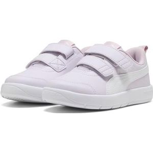 PUMA COURTFLEX V3 V PS Sneaker, Lila Frost White-Rose Mauve, 2 UK Kind, Lila Frost PUMA Witte Roos Mauve, 34.5 EU