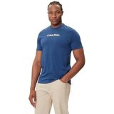 Calvin Klein - SS GLITCHED LOGO EU CLASSIC TEE - T-shirt - Blue Jean