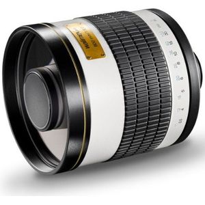 Walimex Pro 800 mm 1:8,0 CSC spiegellens voor Sony E objectiefbajonet wit (handmatige focus, voor full-size sensor gerekend, filterdiameter 30,5 mm)