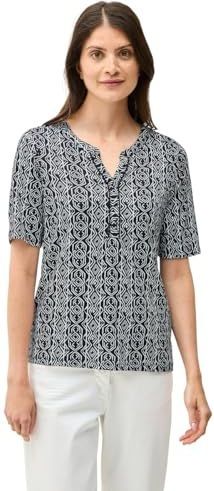 Cecil - Dames Shirt - Blauw - Katoen-Modalmix