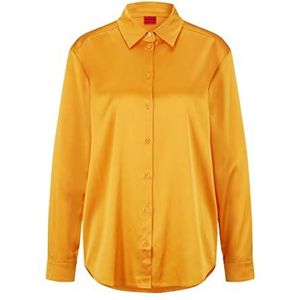 HUGO Evish Blouse voor dames, Medium Oranje810, 44