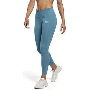 Reebok Vrouwen Doorbuster Identiteit Katoen Leggings, Blauwe Parel, XL