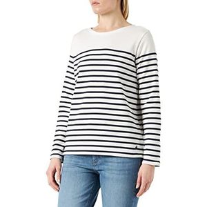 Petit Bateau Marinier T-shirt voor dames, wit/blauw, maat XS, Wit/Blauw, XS