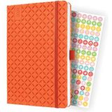 SIGEL J4119 weekkalender Jolie 2024, ca. A5, oranje, hardcover, elastiek, penlus, insteekvak, 174 pagina's, FSC-gecertificeerd, afsprakenplanner