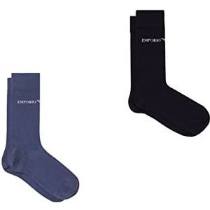 Emporio Armani Casual korte sokken voor heren, verpakking van 3, Vuur/Witte Adelaars, one size