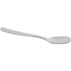 Alessi Ajm22/4 Knifeforkspoon Dessertlepel van roestvrij staal 18/10, glanzend, 6-delige set