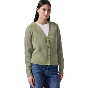 Street One Studio Zachte ribgebreide cardigan, Slate Green Mel., 38
