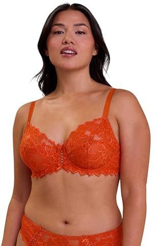 SANS COMPLEXE - Arum - Omsluitende Beugel-BH - Mandarijn Oranje - Polyamide