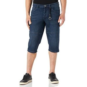 TOM TAILOR Uomini Overknee jeans bermuda shorts 1029772, 10127 - Tinted Blue Denim, 32