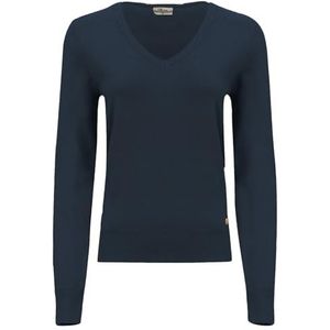 LTB Jeans Dames Slim Pullover Beganda-X in donkerblauw van viscose-mix - maat XL, Navy Blazer 12115, XL