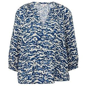 s.Oliver Sales GmbH & Co. KG/s.Oliver Damesblouse 3/4 mouw blouse 3/4 mouw, blauw, 48
