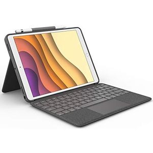 Logitech Combo Touch voor iPad Air (3e generatie) en iPad Pro 10.5-inch toetsenbordhoes met trackpad, draadloos toetsenbord en Smart Connector technologie – Graphite