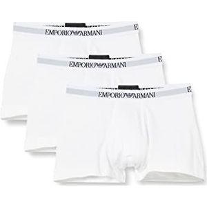 Emporio Armani heren Ondergoed 3-pack Trunk Pure Cotton , White/White/White, L