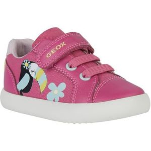 Geox B GISLI Girl C Sneakers voor baby's, fuchsia/LT Yellow, 22 EU, Fuchsia Lt Geel, 22 EU