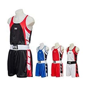 Métal Boxe - Engelse Boksbroek en Tanktop - Zwart - 100% Polyester