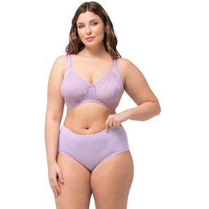 Ulla Popken - Draadloze Beha - Lila - Kanten - Voor Dames