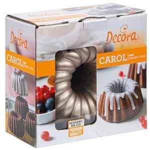 DECORA 0080119 Mini-carol-bakvorm Ø 10 x 5 H cm van aluminium