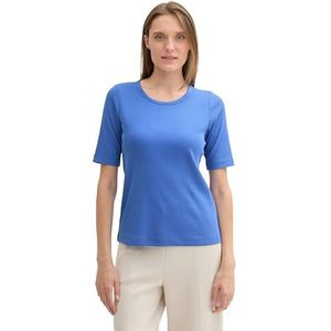 TOM TAILOR T-shirt voor dames, 10619 - Preppy Jean Blue, S