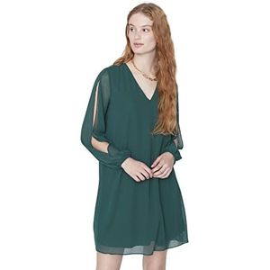 Trendyol Jurk - Marineblauw - Shift, Emerald, 62