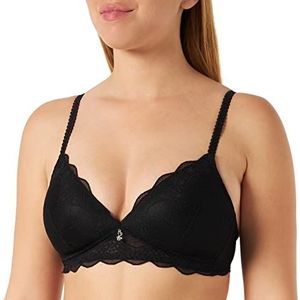 Naturana Dames 5194 gewatteerde beha, zwart, 36A