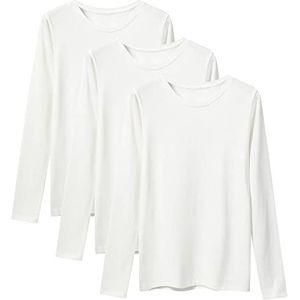 LiKing - 6151 - T-shirt - Wit - Verpakking van 3 stuks