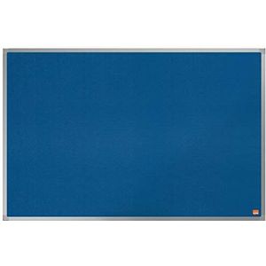 Nobo Vilten Memobord, 900 x 600 mm, Aluminium Lijst Met Hoekbevestiging, Essence Assortiment, Blauw, 1915203