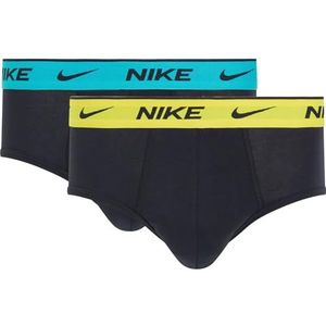 Nike - Brief 2-pack Ondergoed - Zwart - Lightening/Dusty Cactus