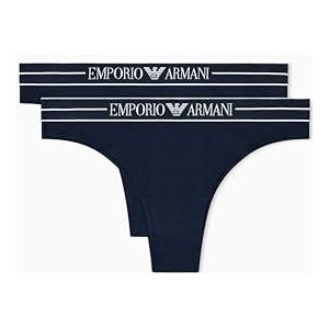 Emporio Armani - Everyday Cotton - Braziliaanse Petticoat - Blauw - 2 Stuks