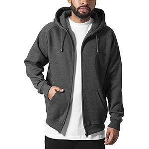 Urban Classics Heren Kapuzenpullover Zip Hoody Sport, Grijs, M