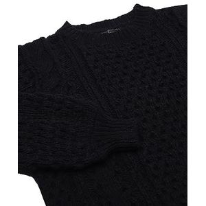 faina Dames temperament hol out design gebreide trui trui zwart maat XS/S, zwart, XS