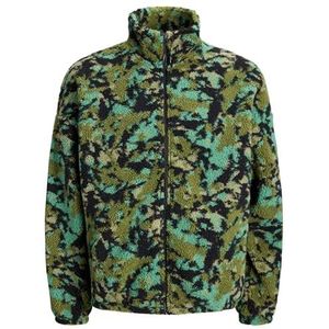 JACK & JONES Jorskin Teddy Full Zip Hn T25, zwart (pirate black), XL